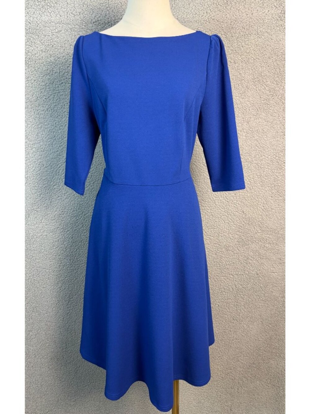 Allegra K Women's Blue Knee-Length Fit & Flare Dress 3/4 Sleeves Size Sm  NWT's.